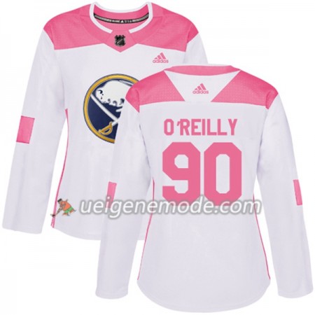 Dame Eishockey Buffalo Sabres Trikot Ryan OReilly 90 Adidas 2017-2018 Weiß Pink Fashion Authentic